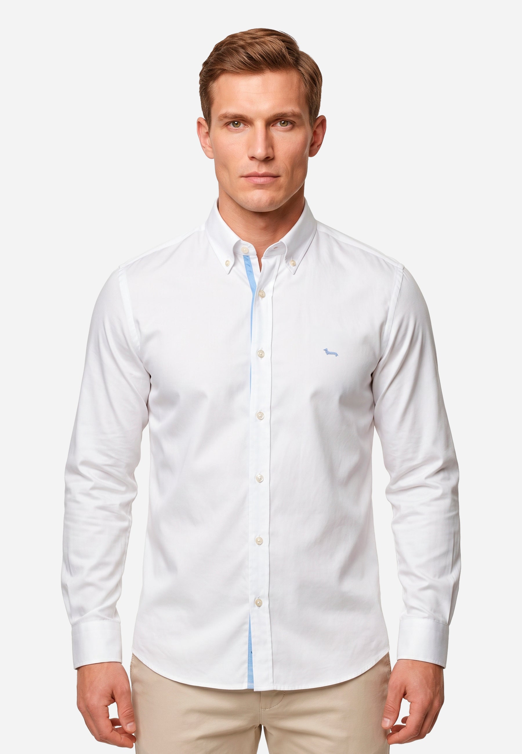 Camisa Sport Atemporal Hombre Blanca H&B.