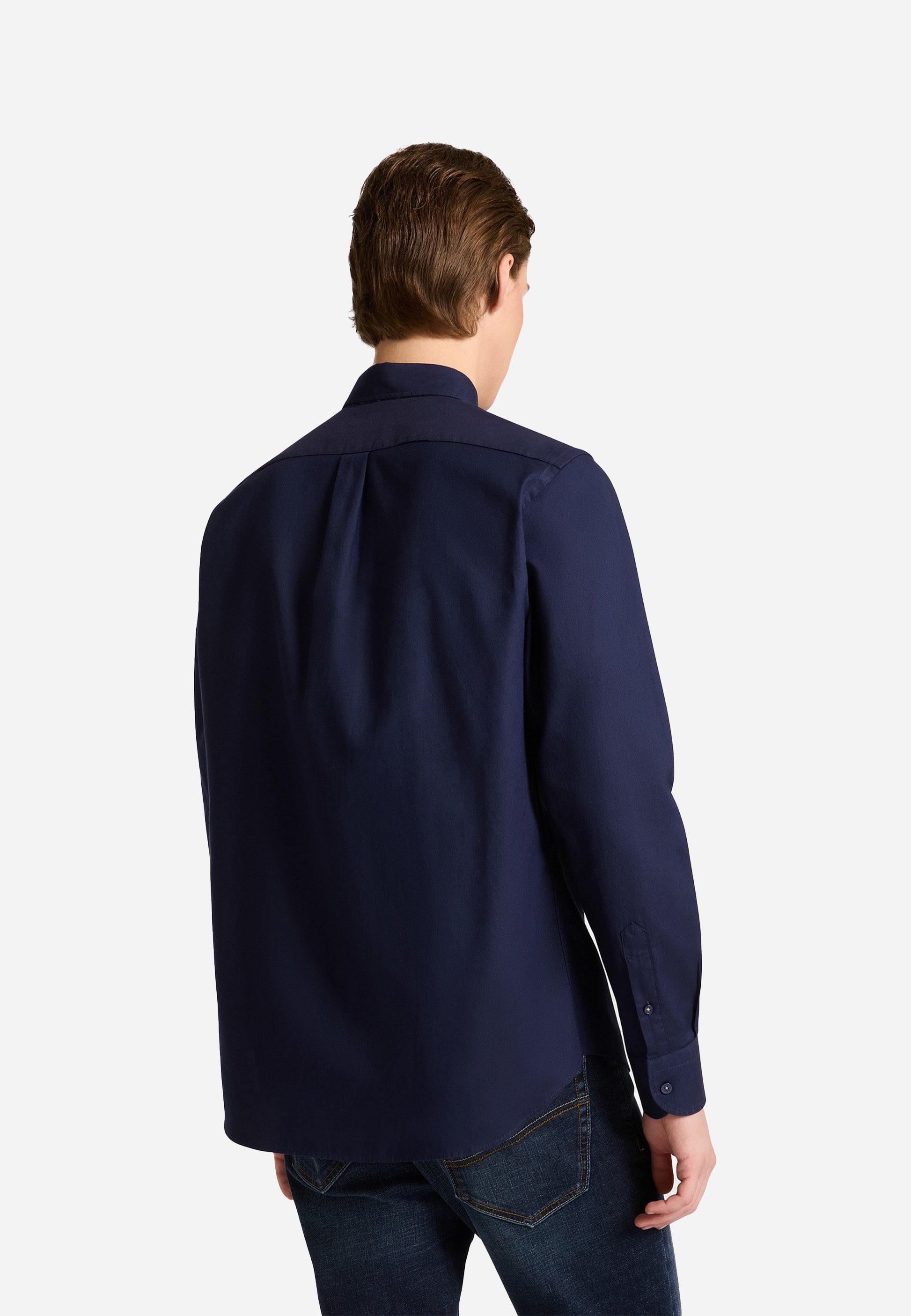 Camisa Oxford Azul Profundo H&B