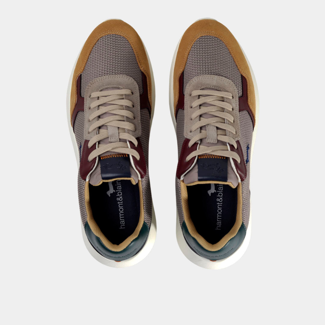 Tenis Shoes Camel Cuero H&B