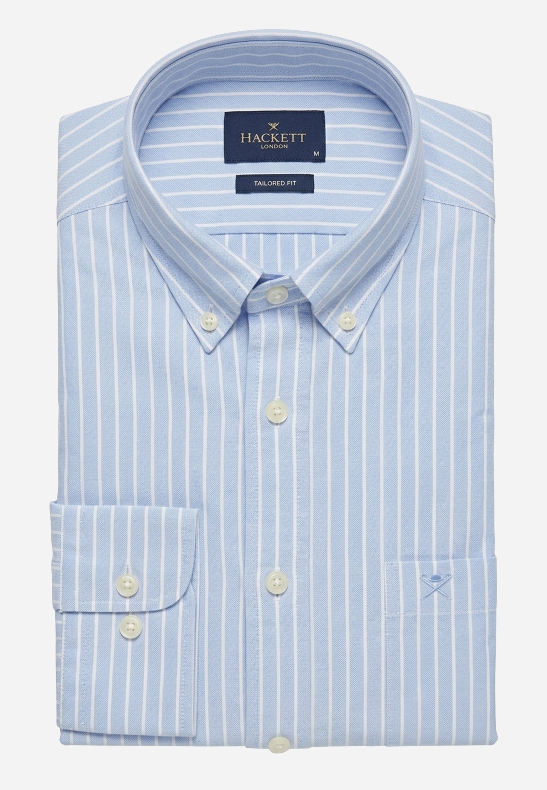 Camisa Azul Rayas Hombre H.L.
