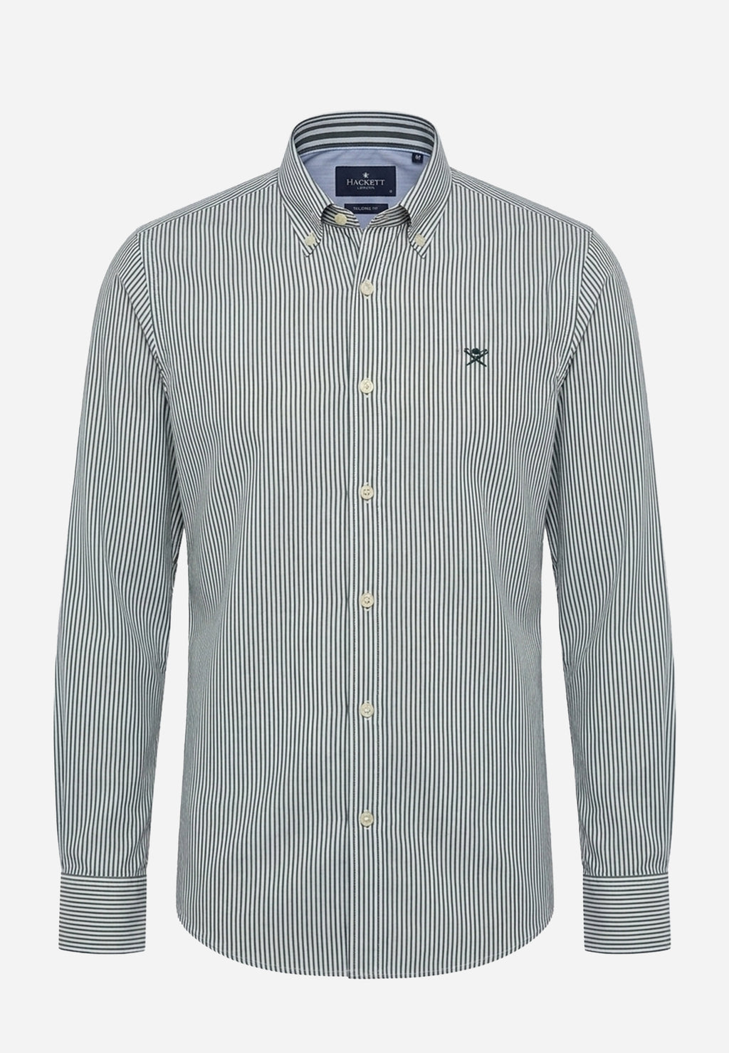 Camisa Verde Rayas Hombre H.L.