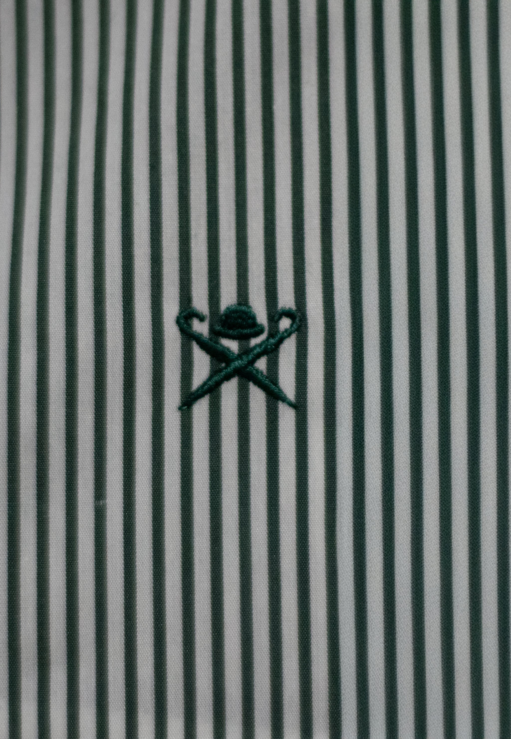 Camisa Verde Rayas Hombre H.L.