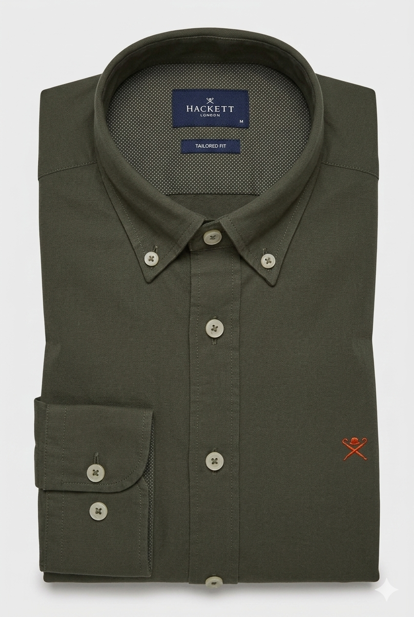 Camisa Verde Militar Hombre H.L.