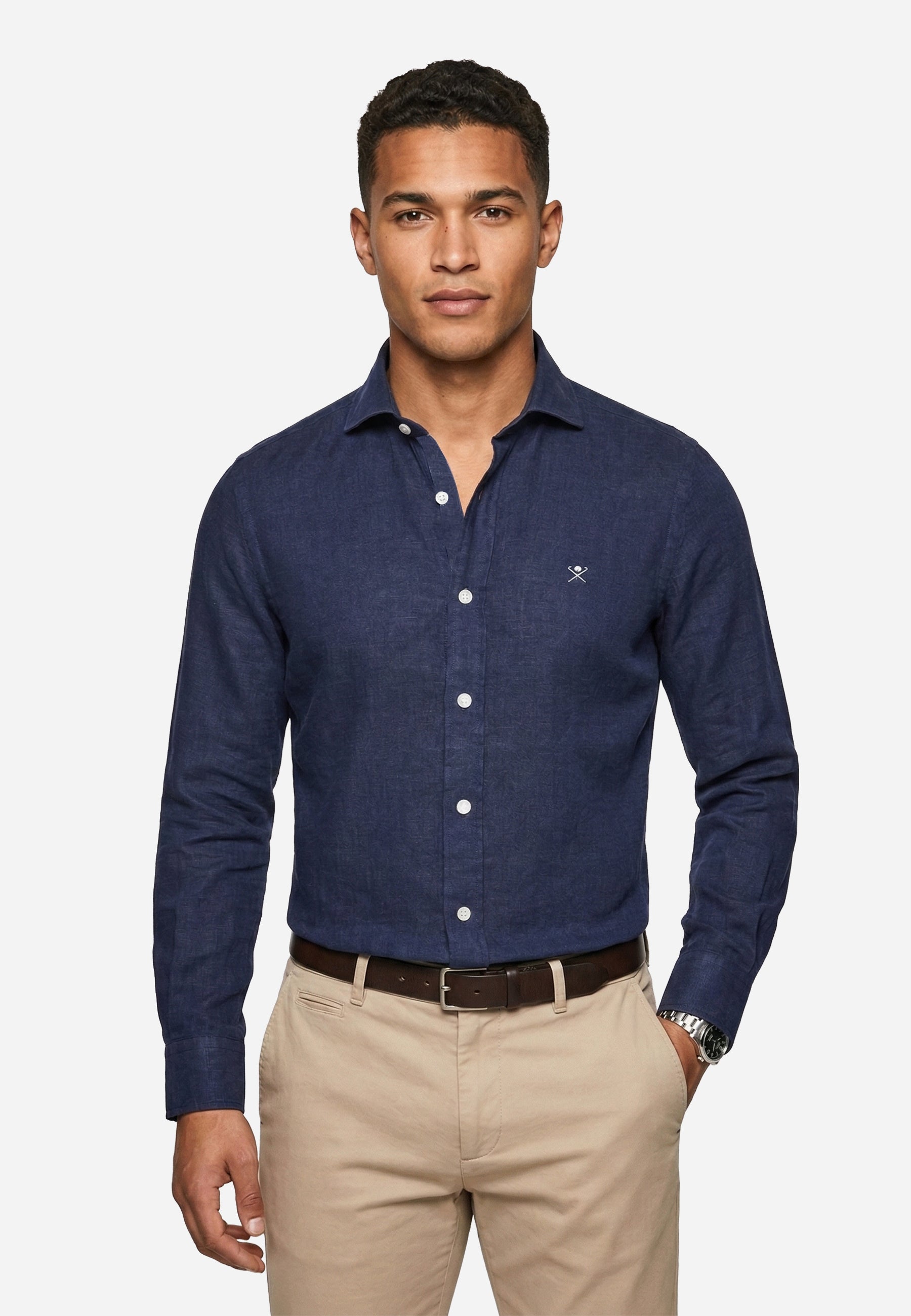Camisa Azul Marino Hombre H.L.
