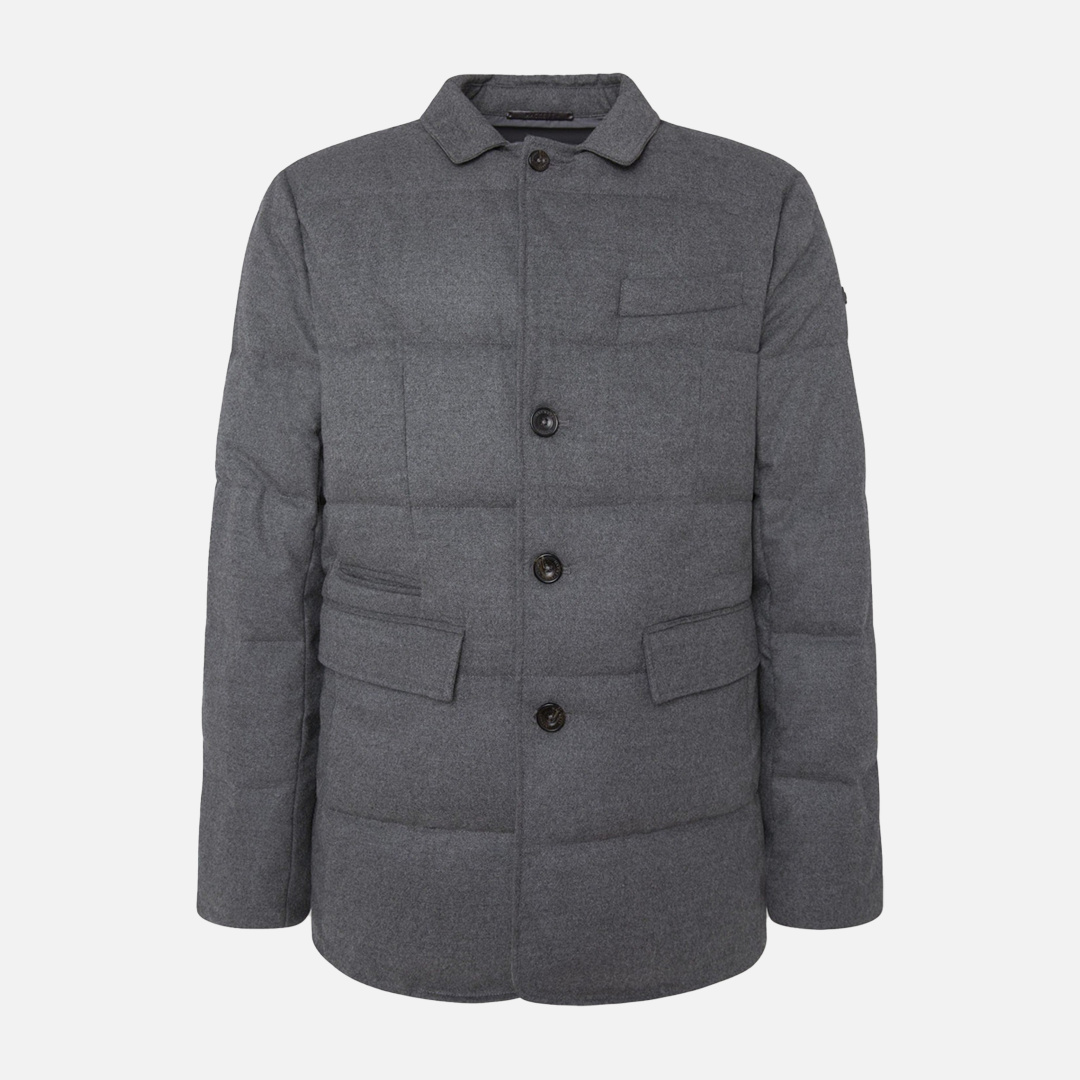 Chaqueta Flannel Blazer Gris H.L.