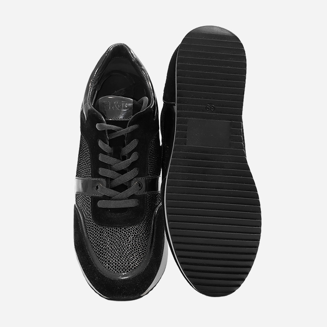 Tenis Negros Dama H&B.