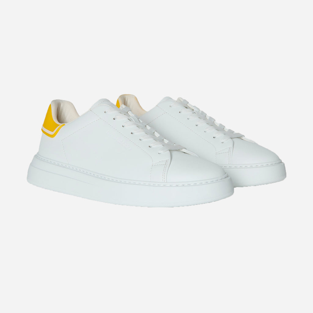 Sneaker Blanco/Amarillo Logo H&B