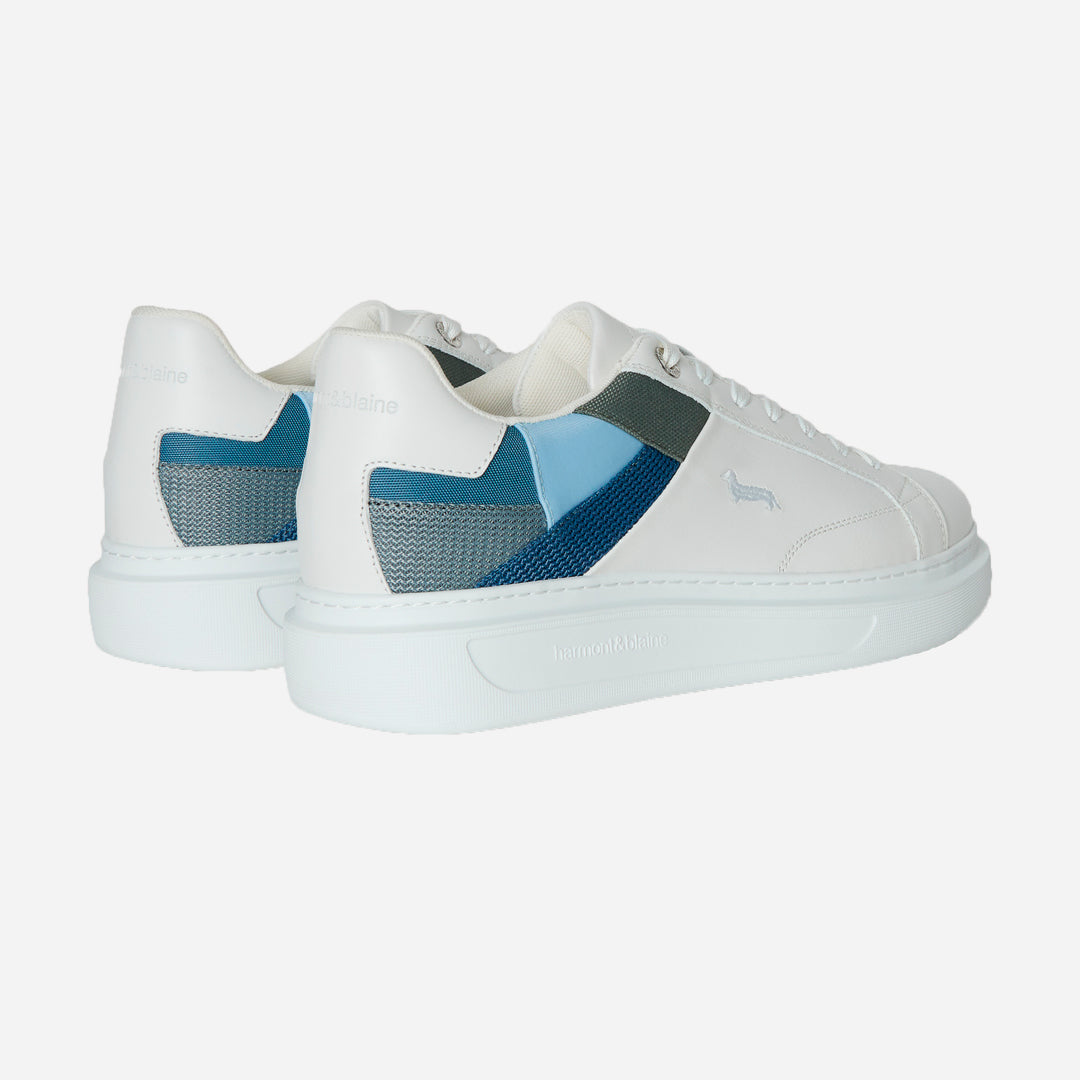 Sneaker Blanco/Azul Logo H&B