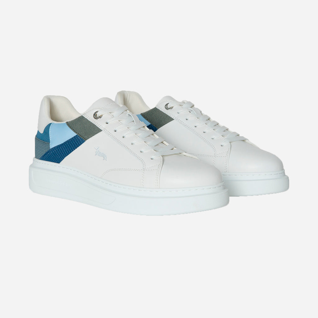Sneaker Blanco/Azul Logo H&B