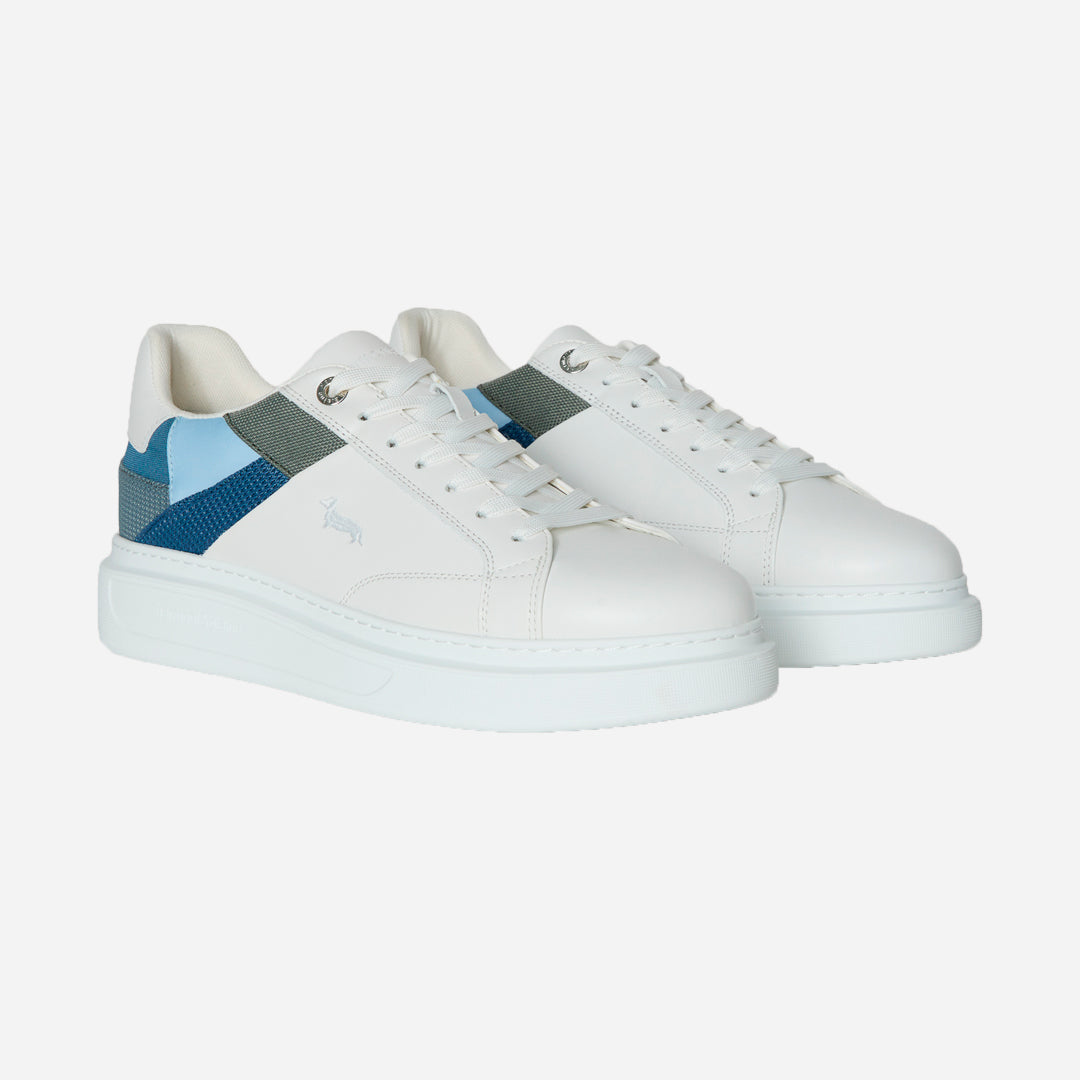 Sneaker Blanco/Azul Logo H&B