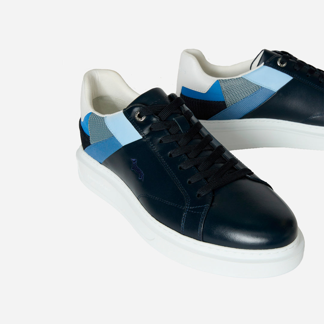 Sneaker Negro/Azul Logo H&B