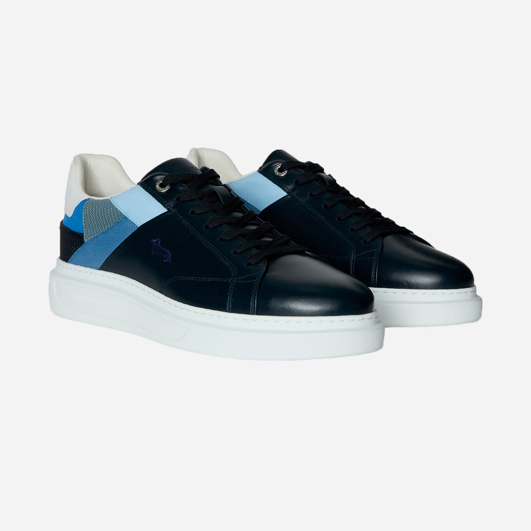 Sneaker Negro/Azul Logo H&B