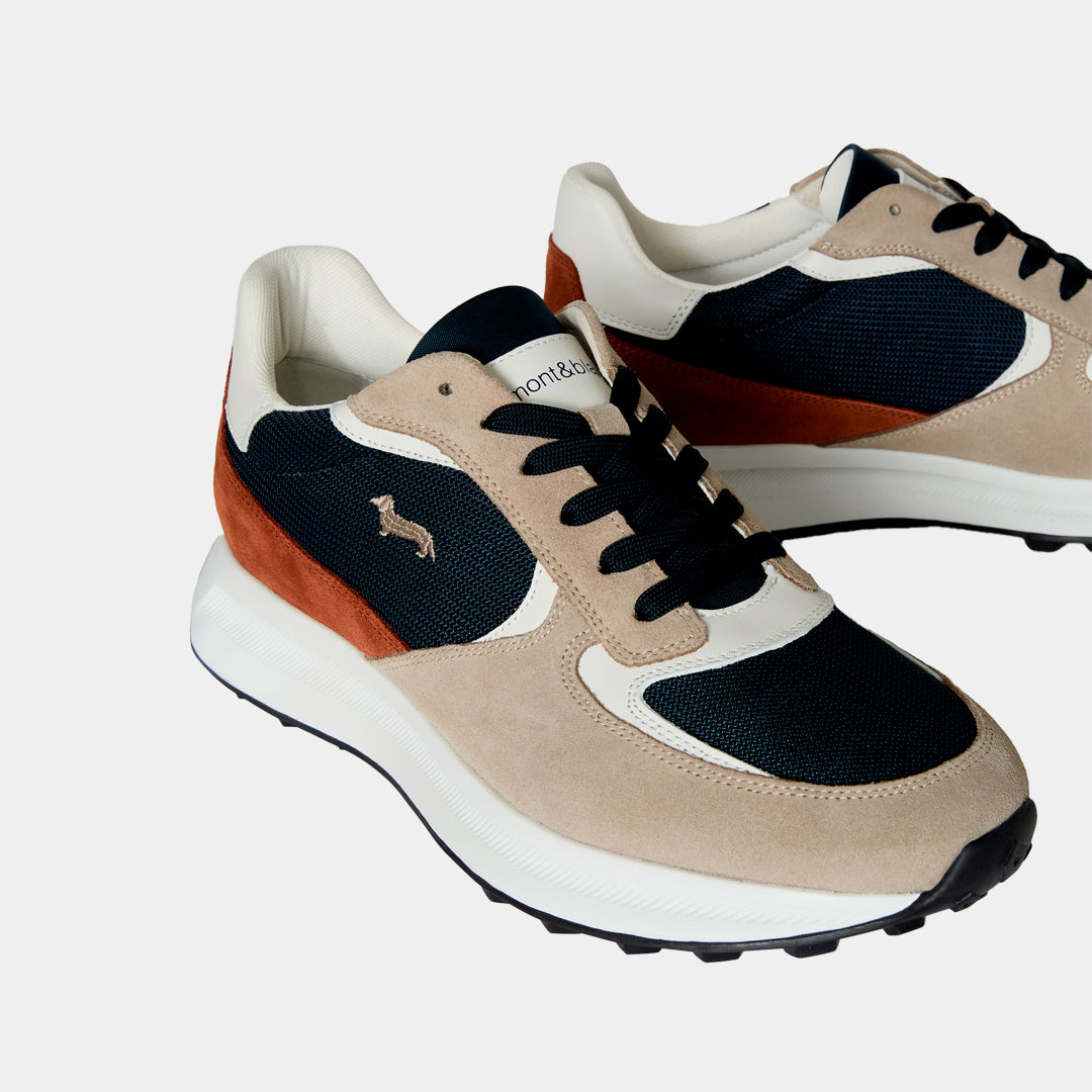 Tenis Shoes Beige/Azul H&B
