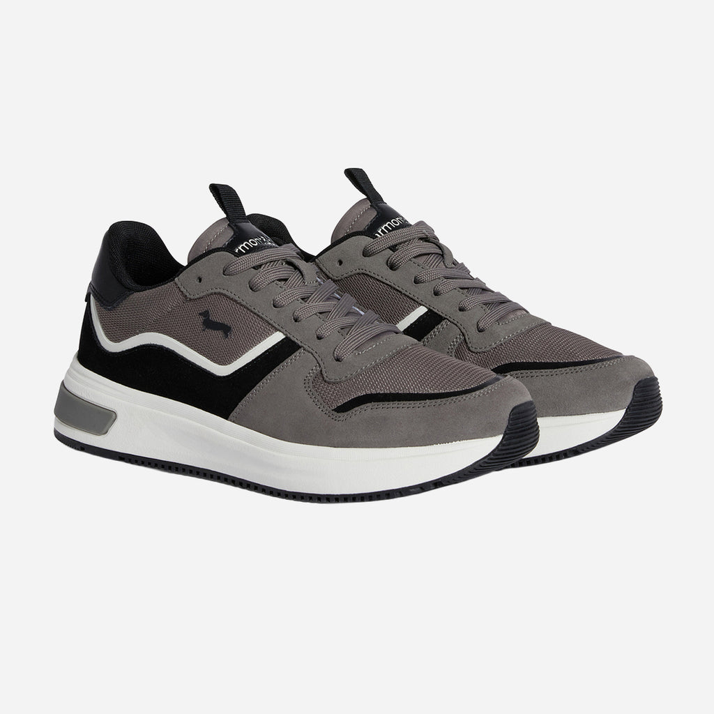 Zapatos Gamuza Gris Hombre H&B.