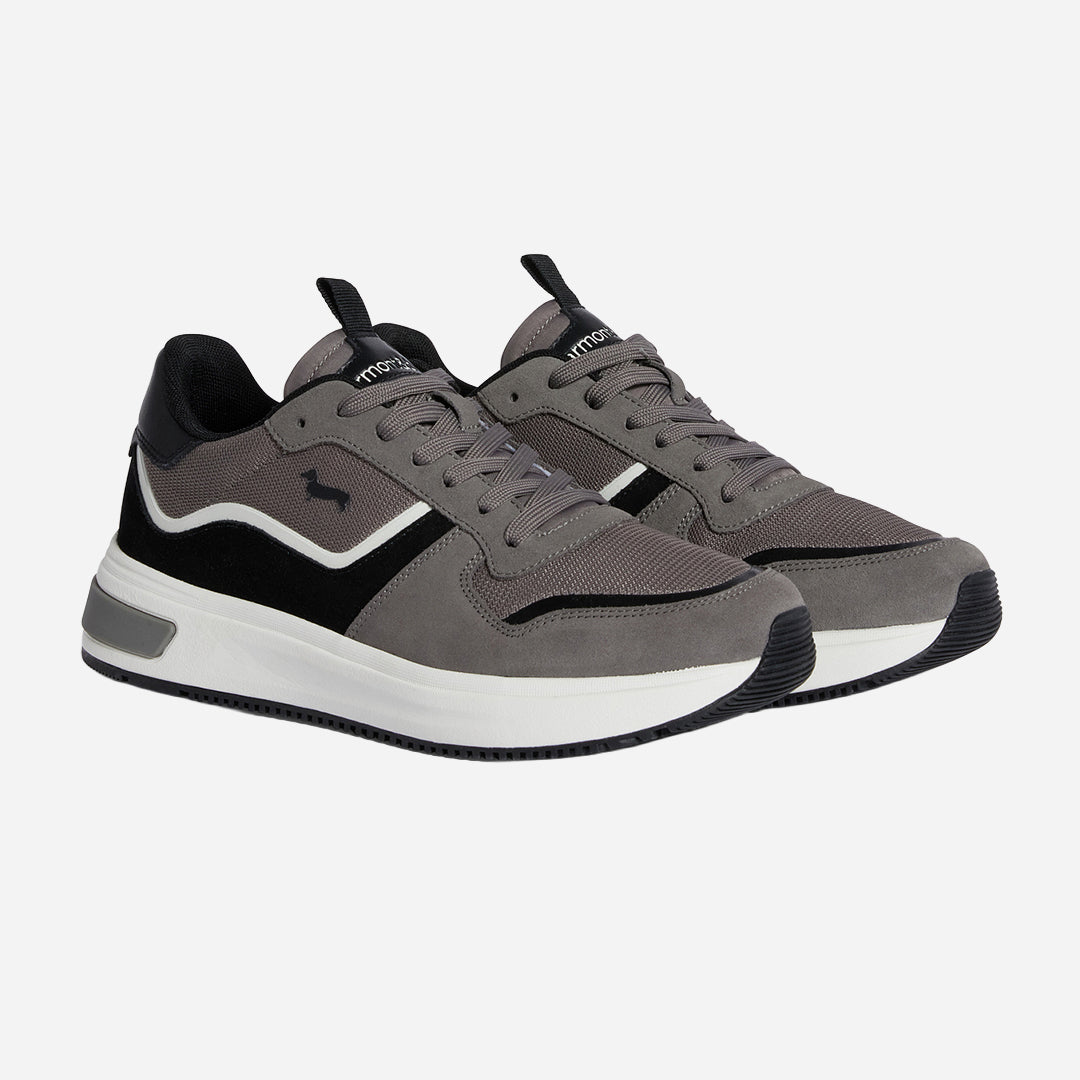 Zapatos Gamuza Gris Hombre H&B.
