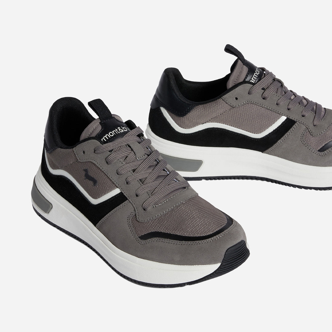 Zapatos Gamuza Gris Hombre H&B.