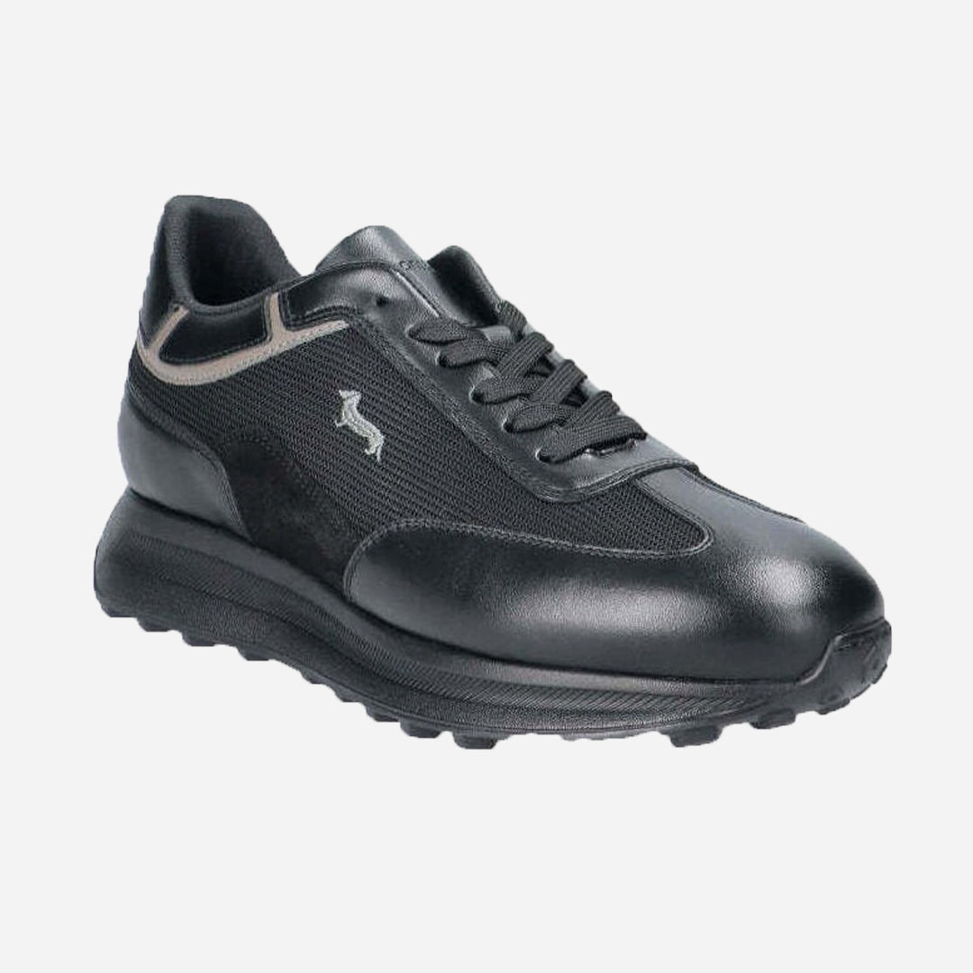 Tenis Cuero Negro Hombre H&B.