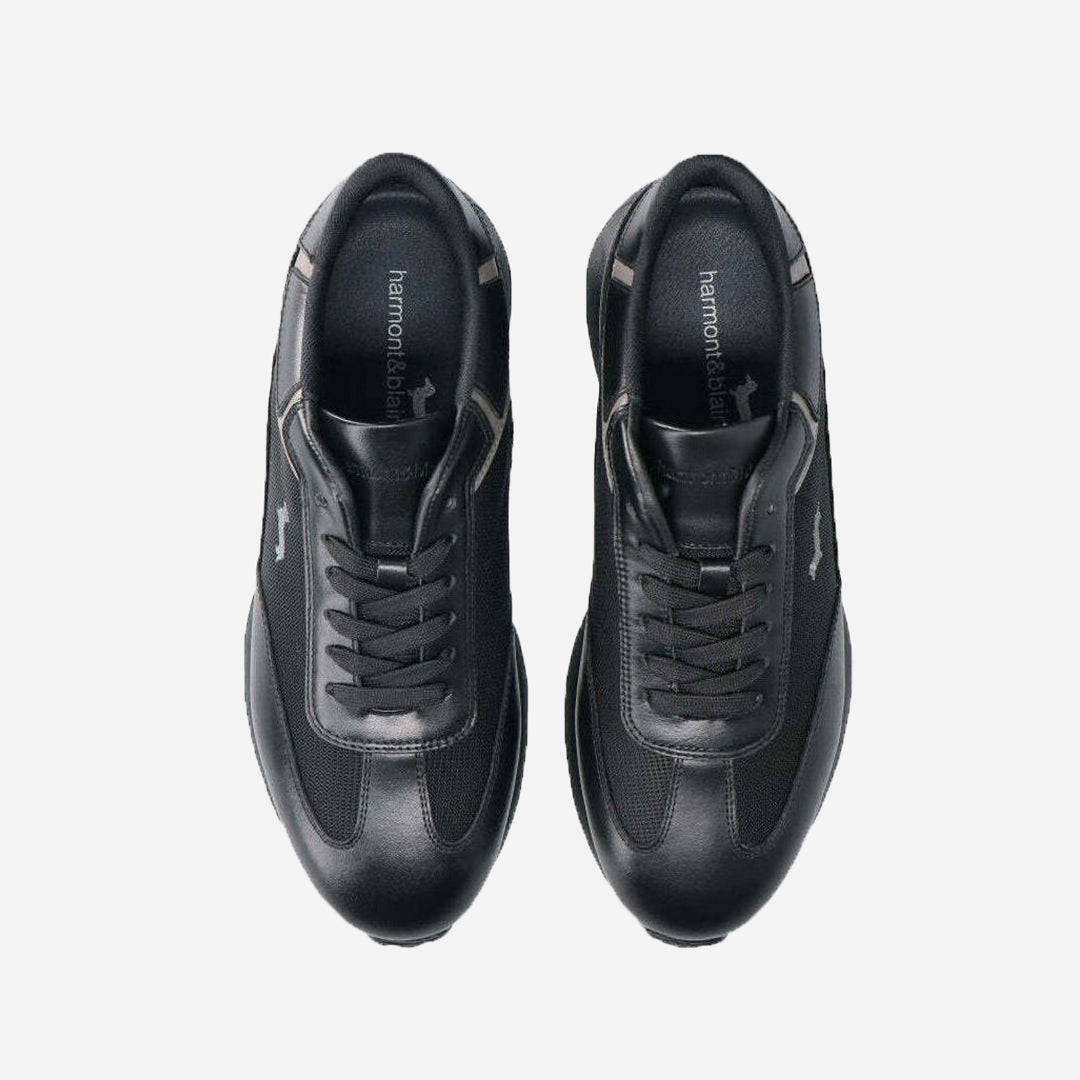 Tenis Cuero Negro Hombre H&B.