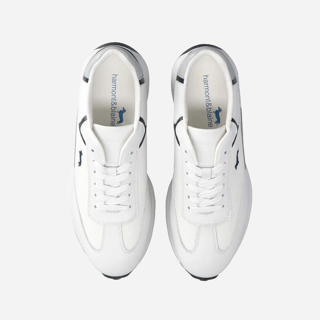 Tenis Deportivos Blancos con Detalles a Contraste H&B