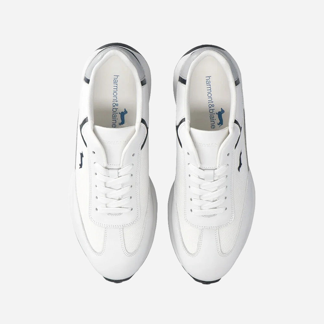 Tenis Deportivos Blancos con Detalles a Contraste H&B
