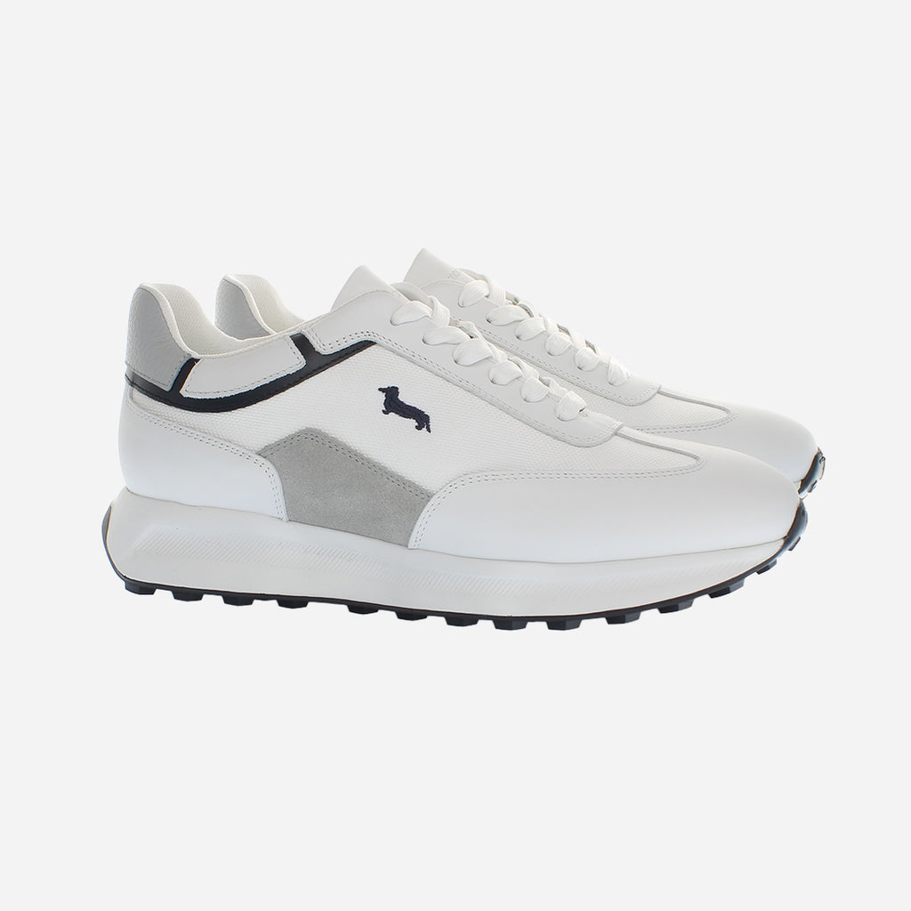 Tenis Deportivos Blancos con Detalles a Contraste H&B