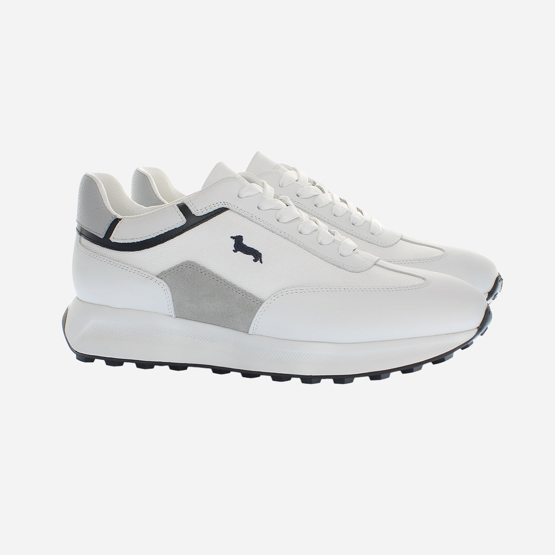 Tenis Deportivos Blancos con Detalles a Contraste H&B