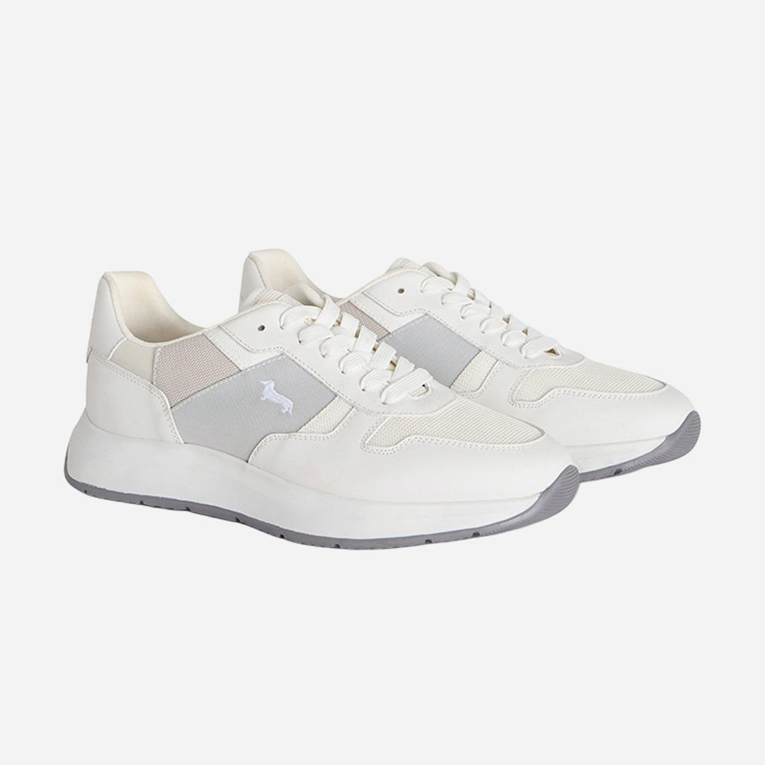 Tenis Deportivos Blancos con Detalle Gris H&B