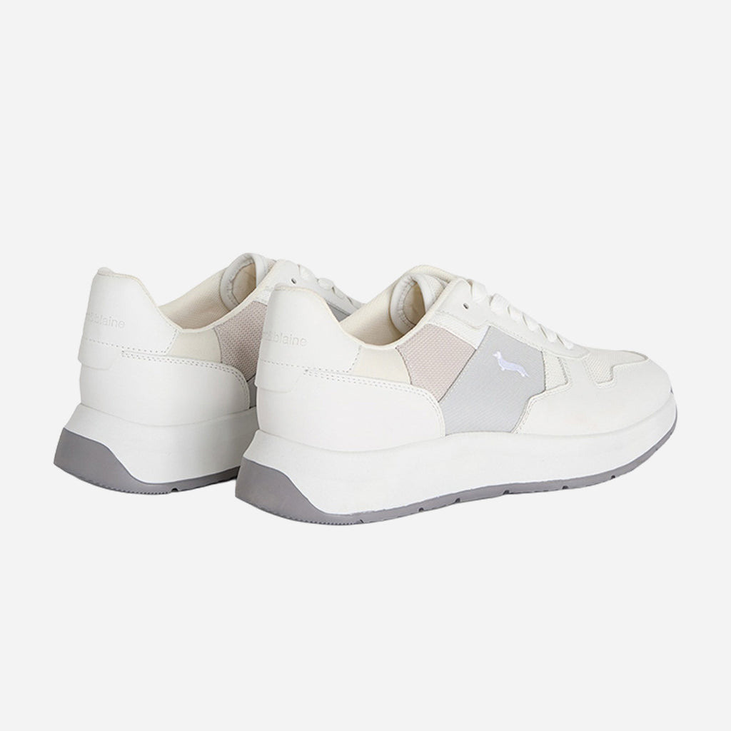 Tenis Deportivos Blancos con Detalle Gris H&B