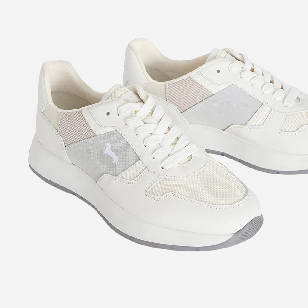 Tenis Deportivos Blancos con Detalle Gris H&B
