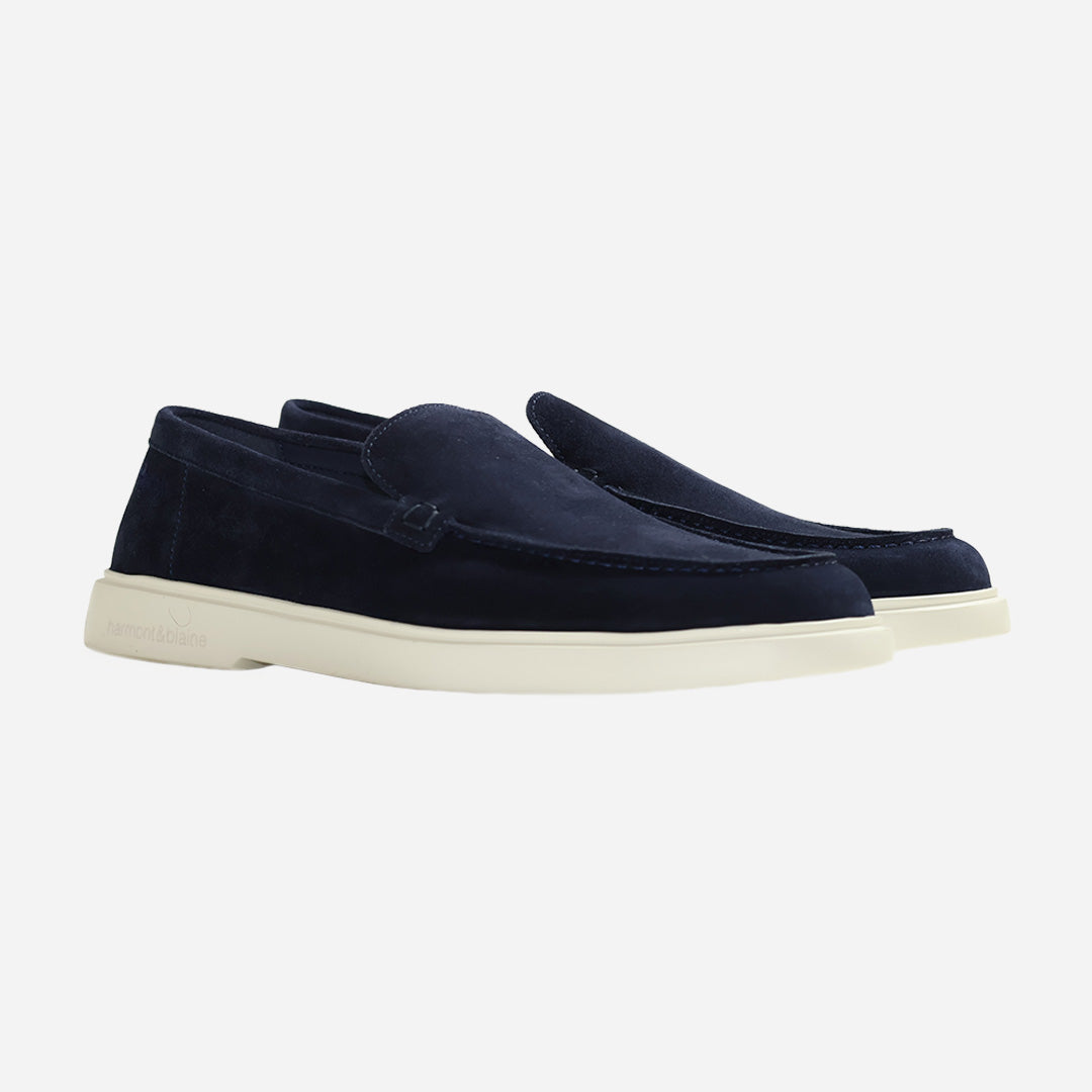 Mocasines Azu Marino Hombre H&b.