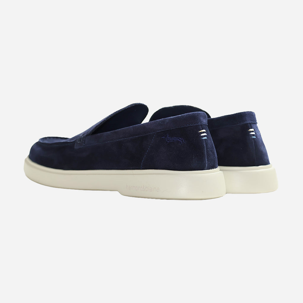 Mocasines Azu Marino Hombre H&b.