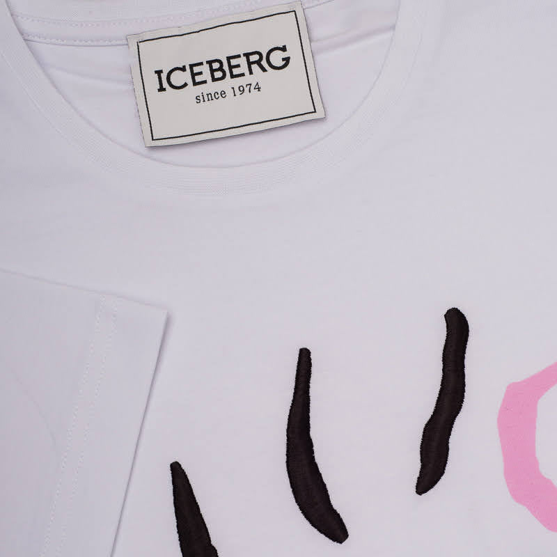 T-SHIRT ICEBERG ALGOD BLANCO (F01863041101)