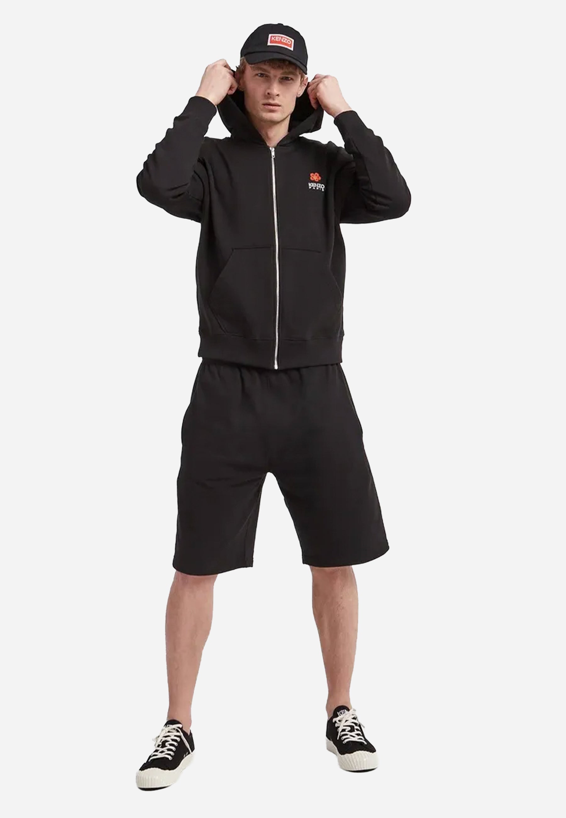 Hoodie Negro Hombre K.