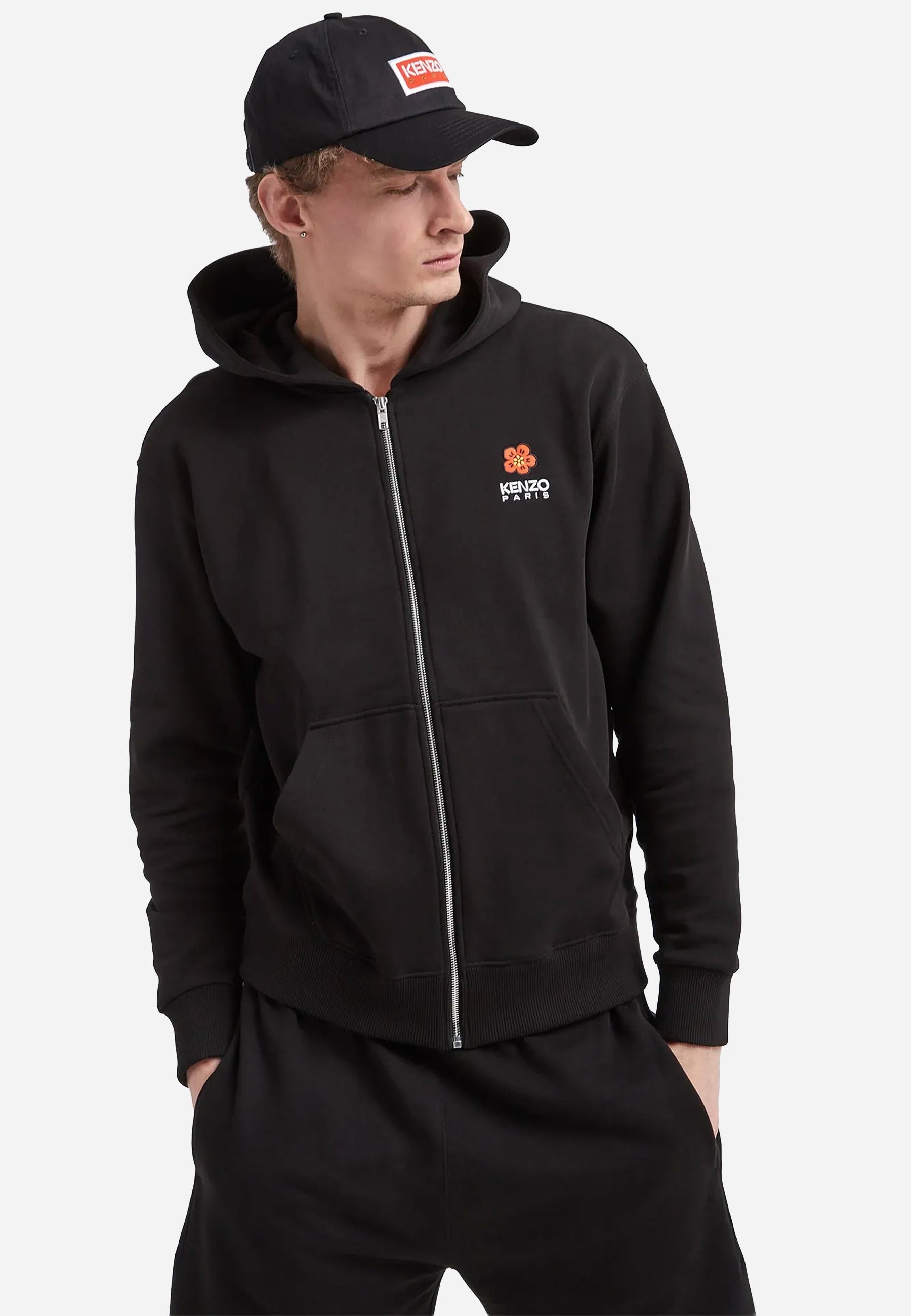 Hoodie Negro Hombre K.