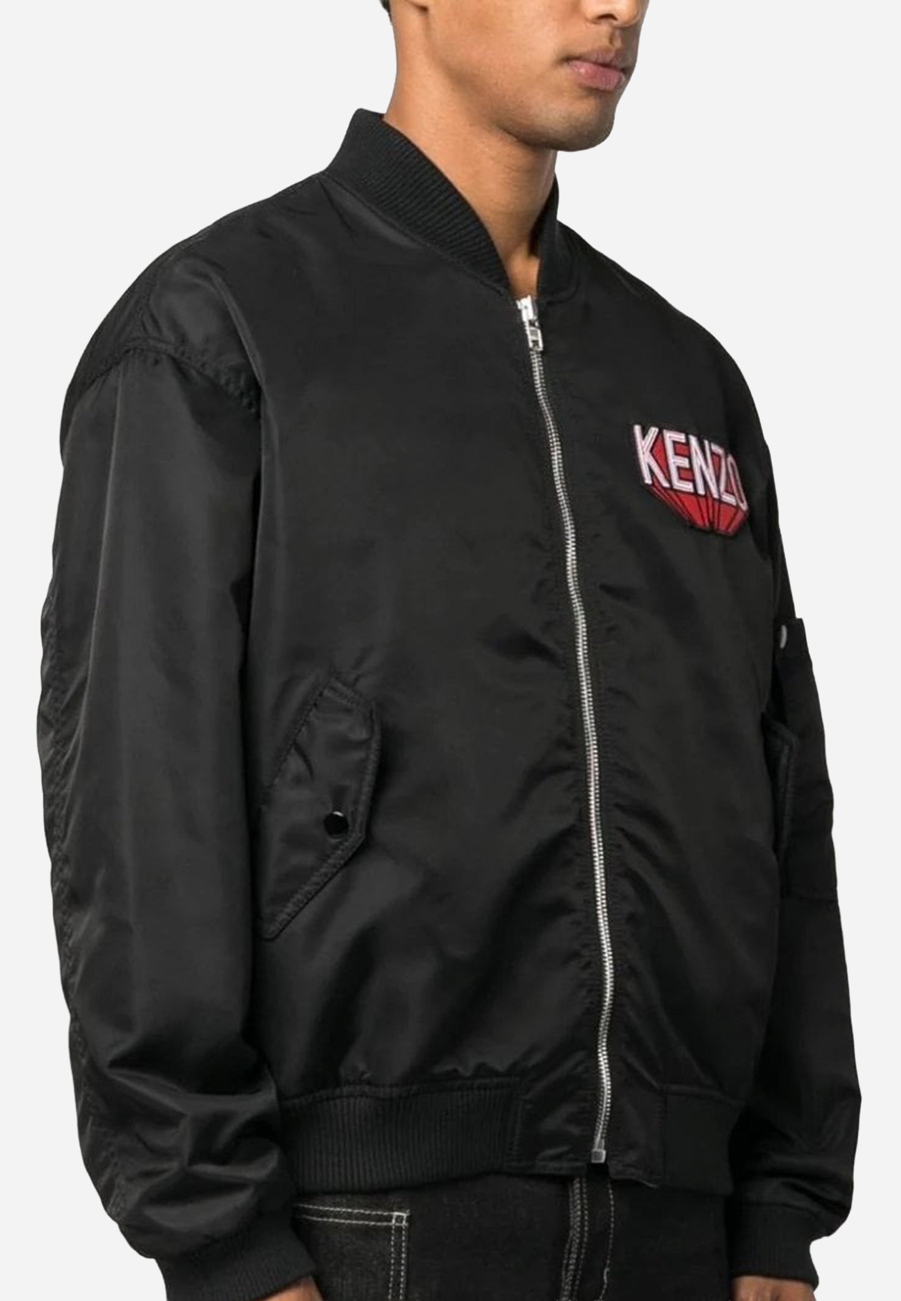 Chaqueta Bomber Negra Hombre K.