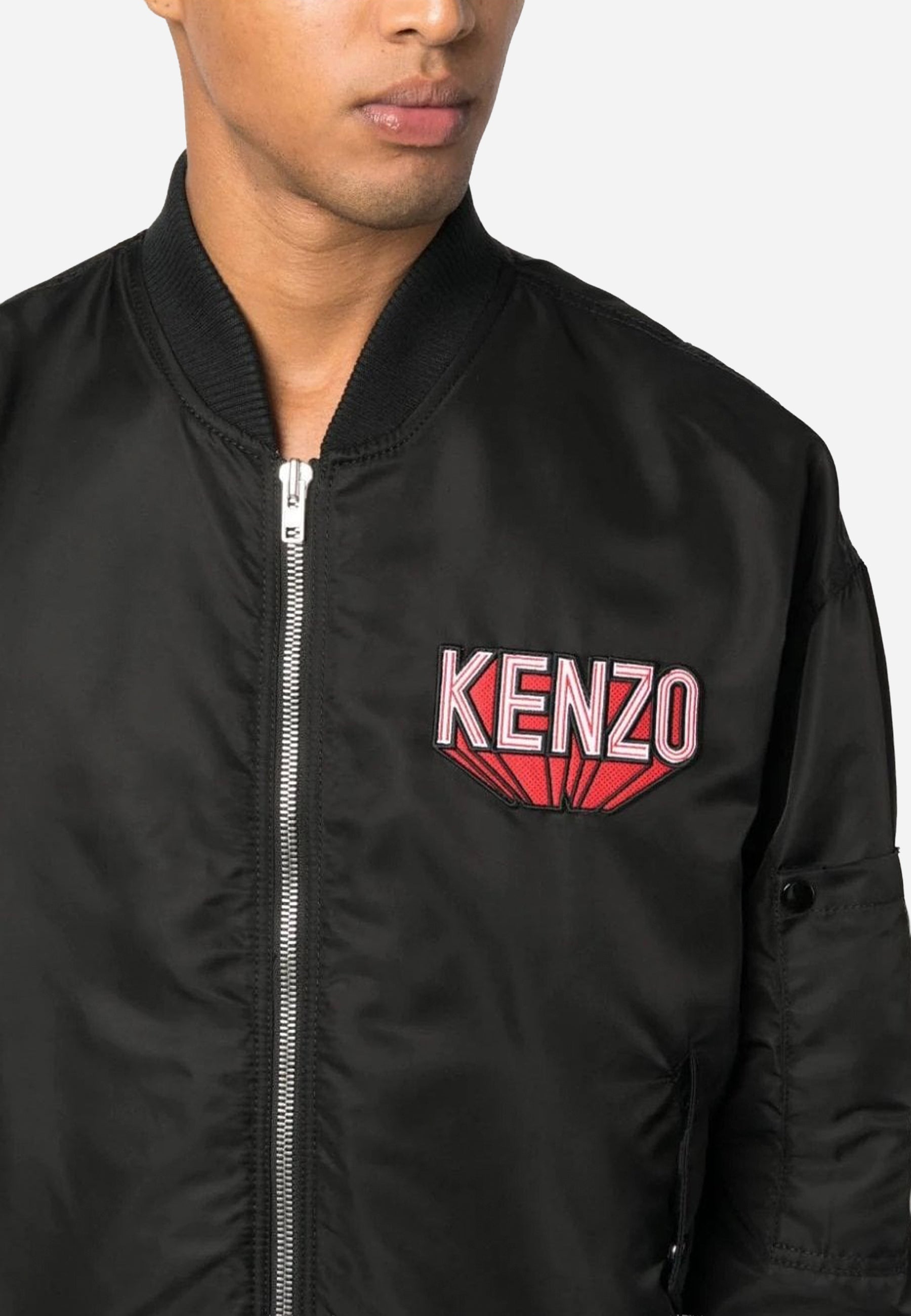 Chaqueta Bomber Negra Hombre K.