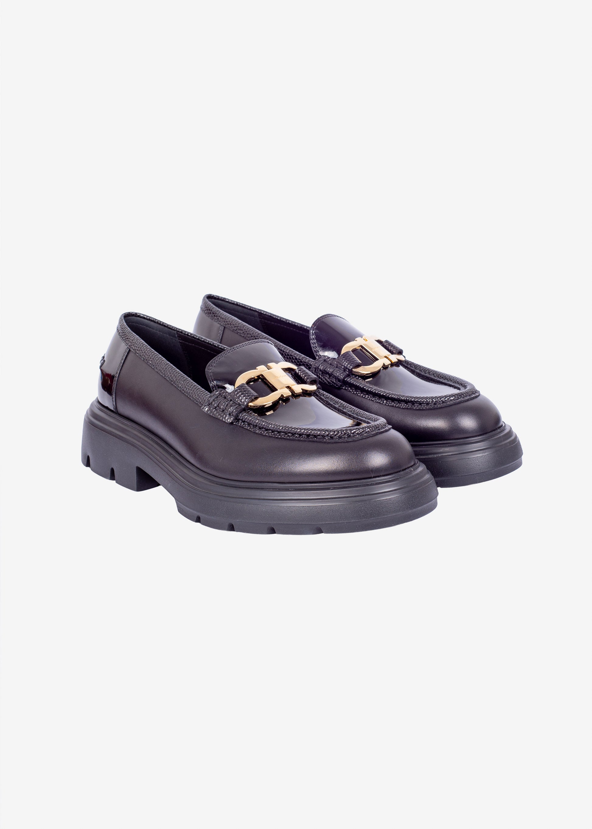 ZAPATO FERRAGAMO DAMA NEGRO CUERO (775103-BROOKE)