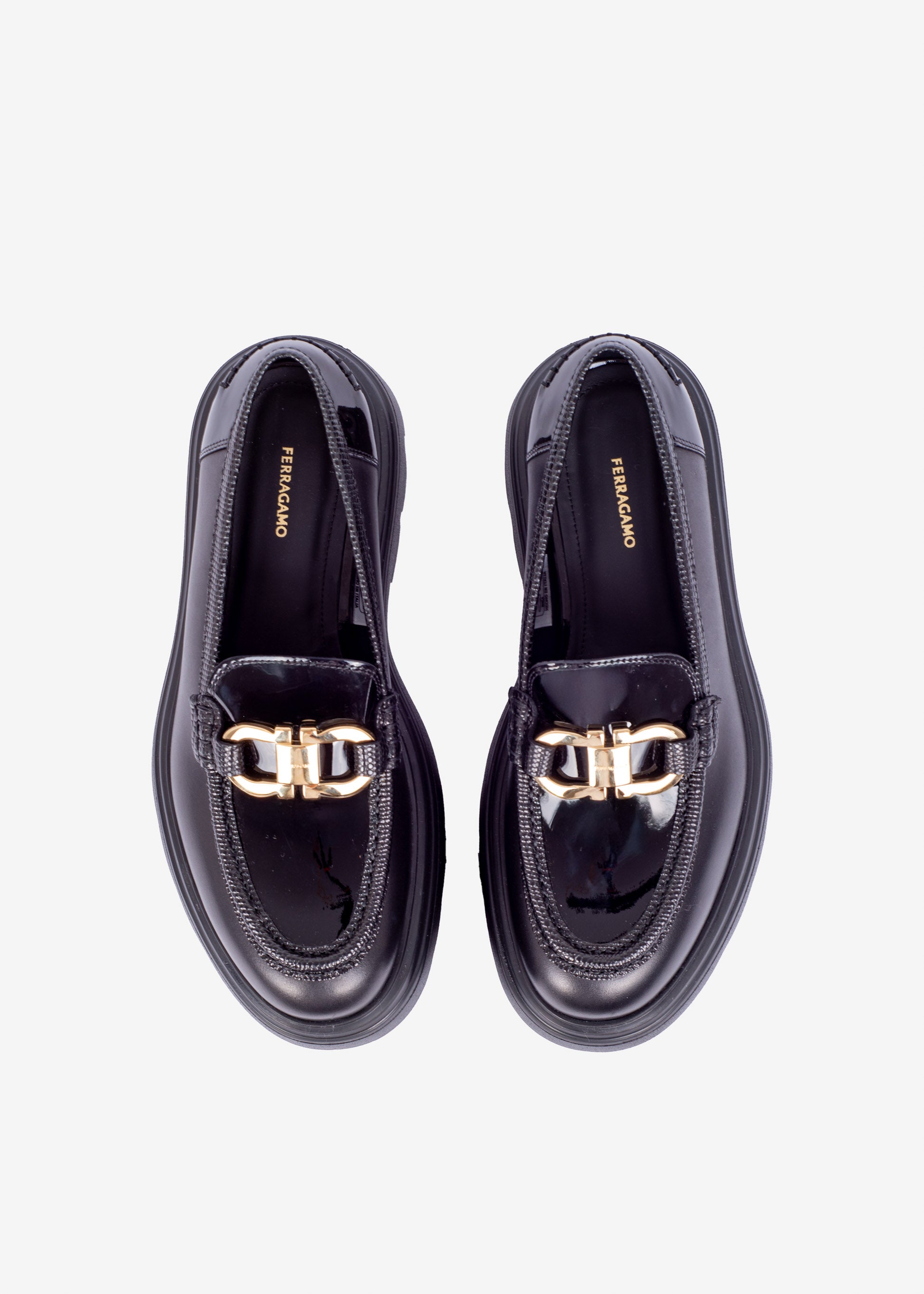 ZAPATO FERRAGAMO DAMA NEGRO CUERO (775103-BROOKE)