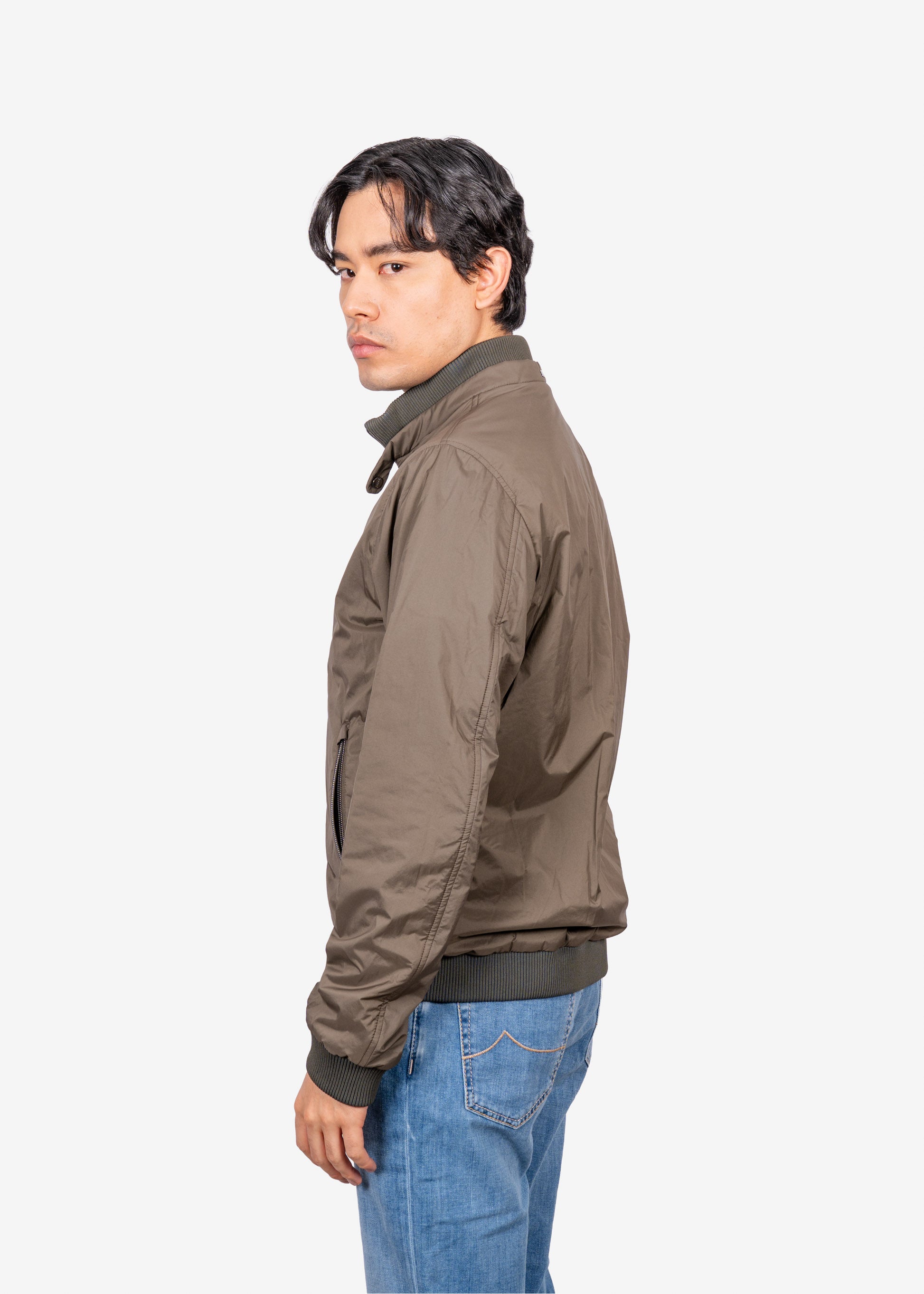 Chaqueta Hombre Verde Oscuro Nylon