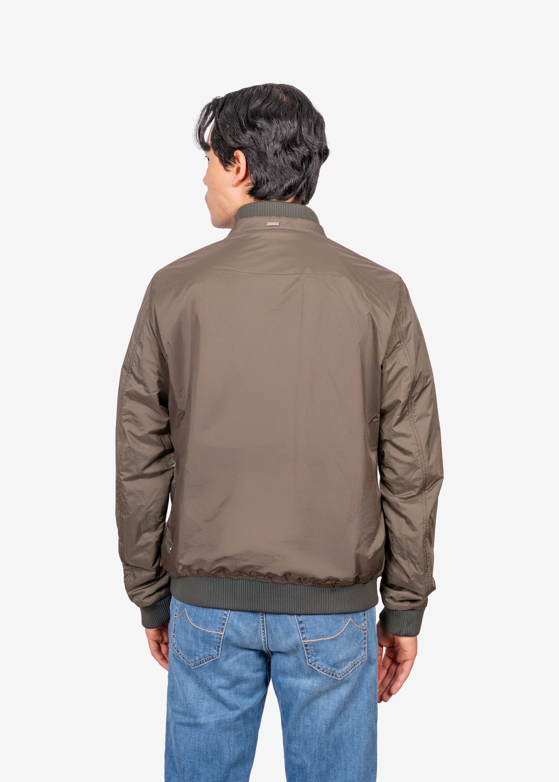 Chaqueta Hombre Verde Oscuro Nylon