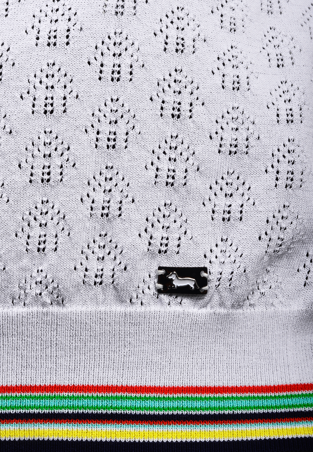 Sweater Blanco Líneas H&B
