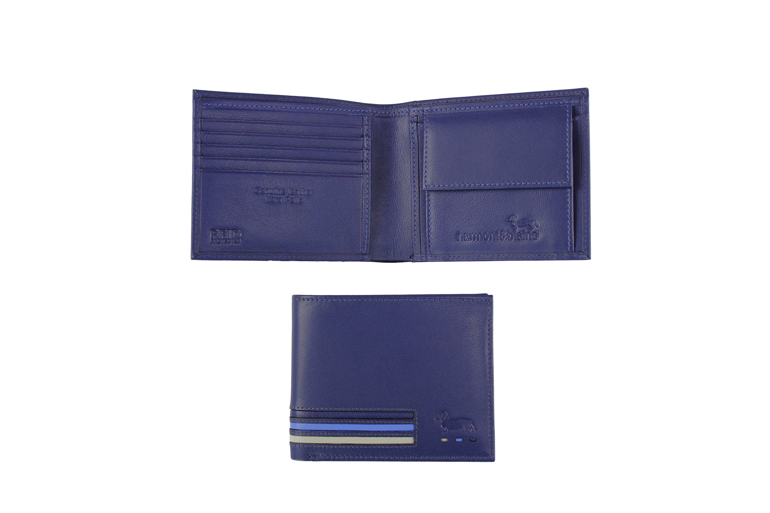 Billetera Hombre Azul H&B