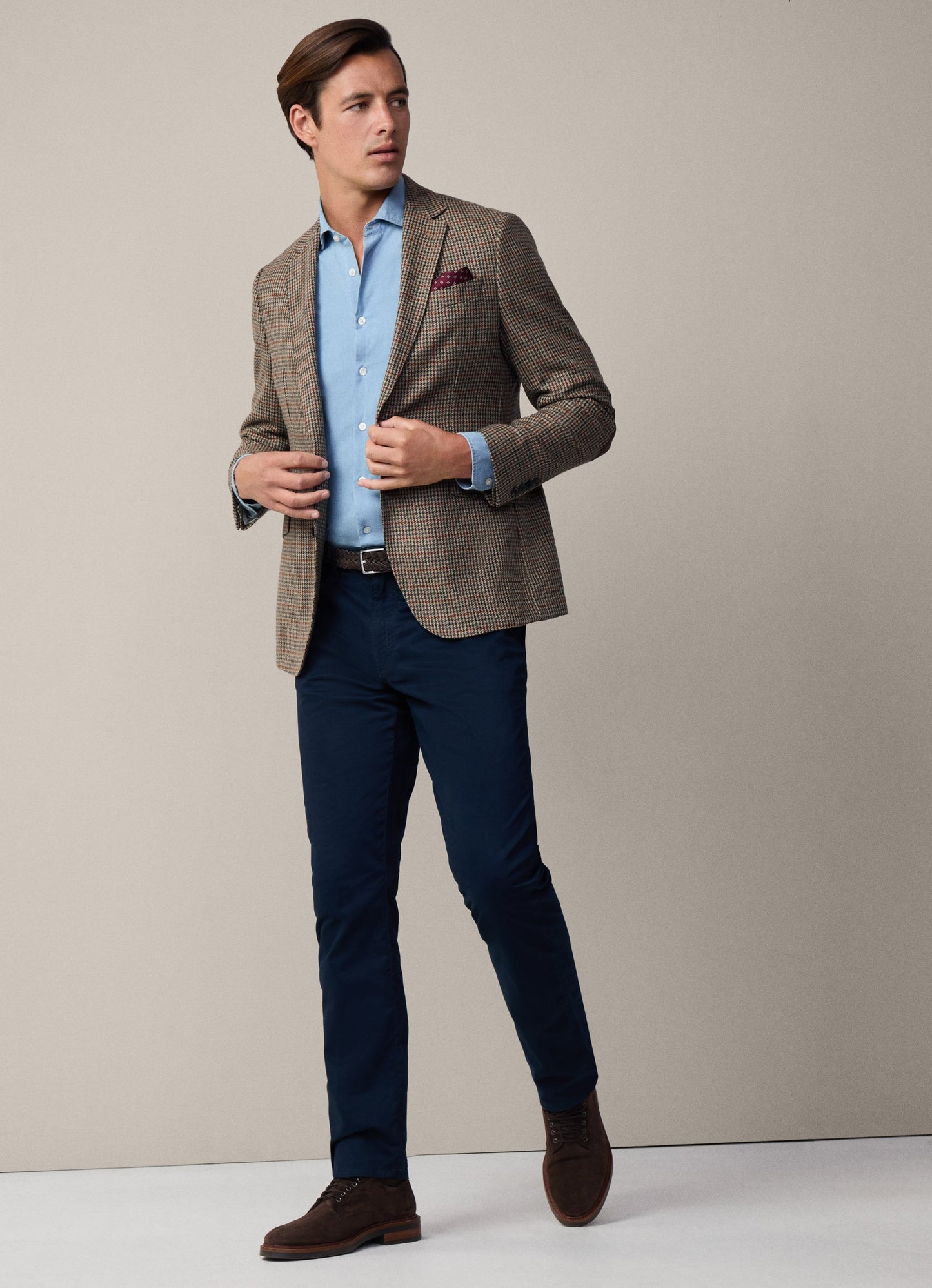 PANTALON HACKETT LONDON AZUL ALG + ELAS (HM212491R-5RS)