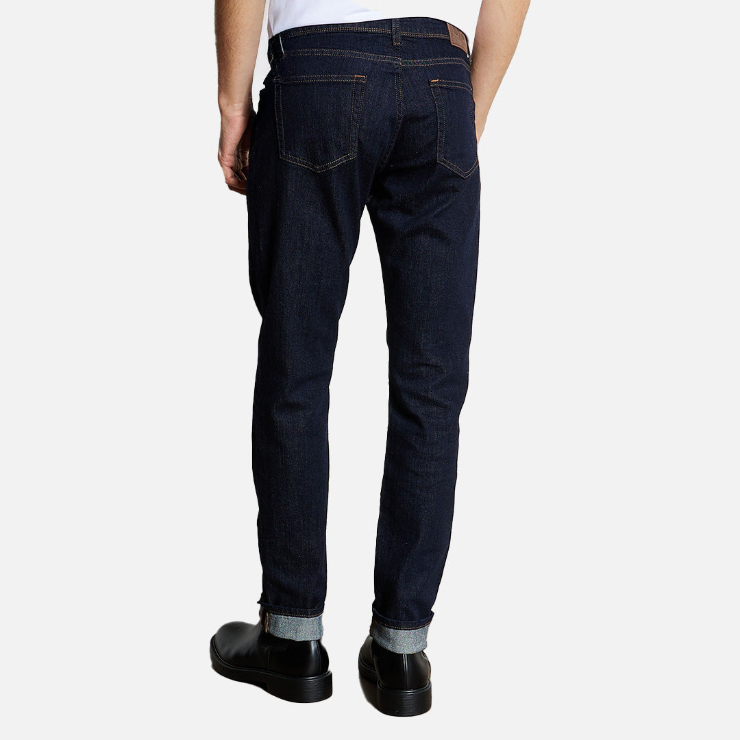 Jeans Hombre Recto Denim Azul Oscuro H.L.