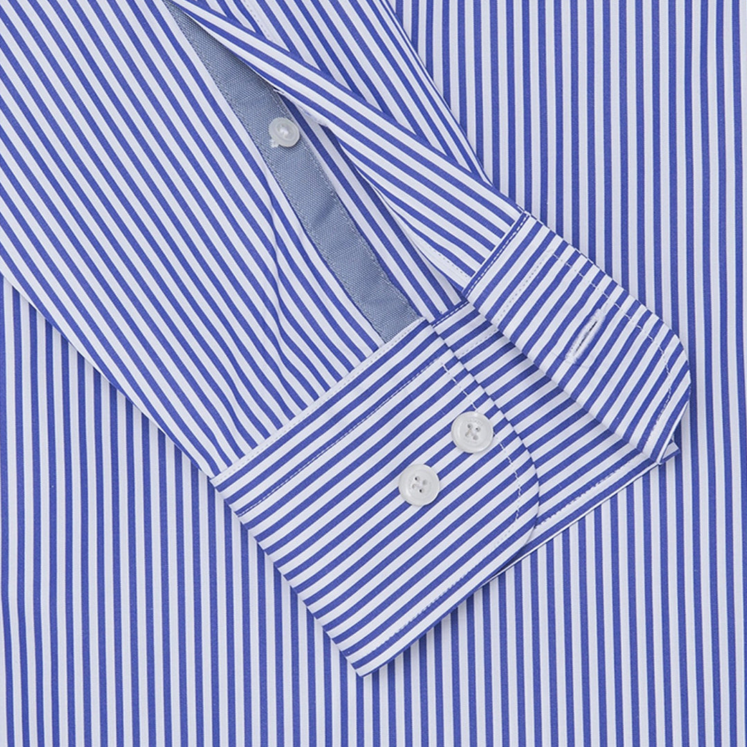 Camisa Rayas Bengala Azul  H.L.