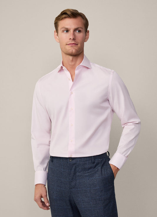 CAMISA HACKETT LONDON ROSADO ALGODON