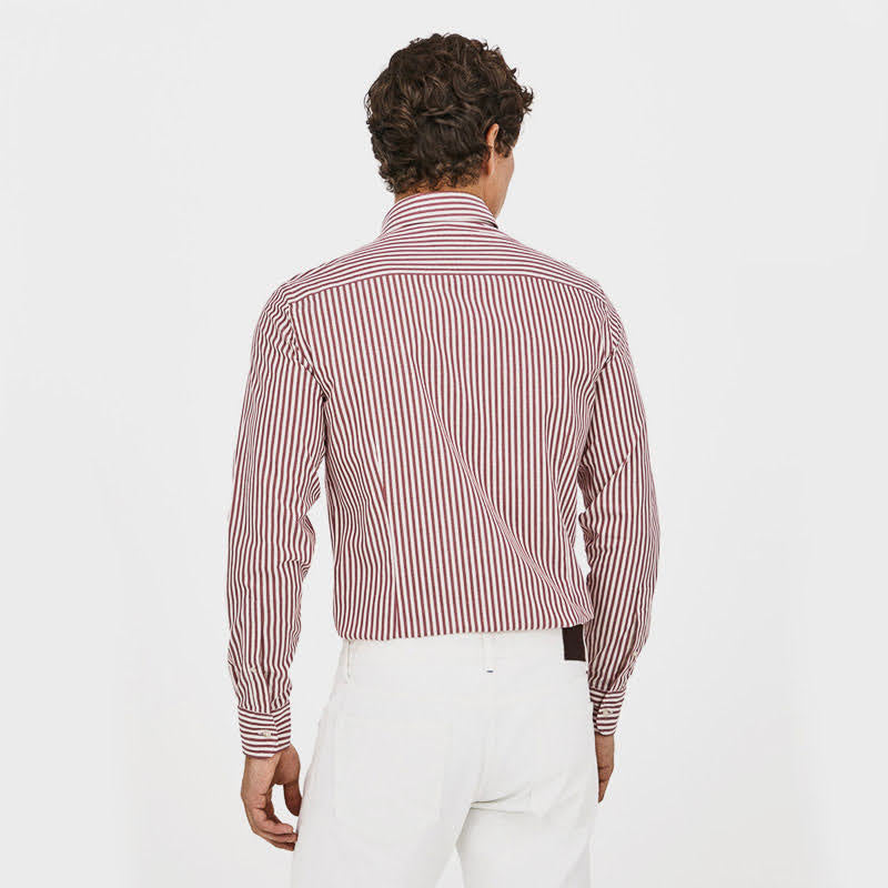 CAMISA HACKETT BLANCO/ROJO (HM309185-8MQ)