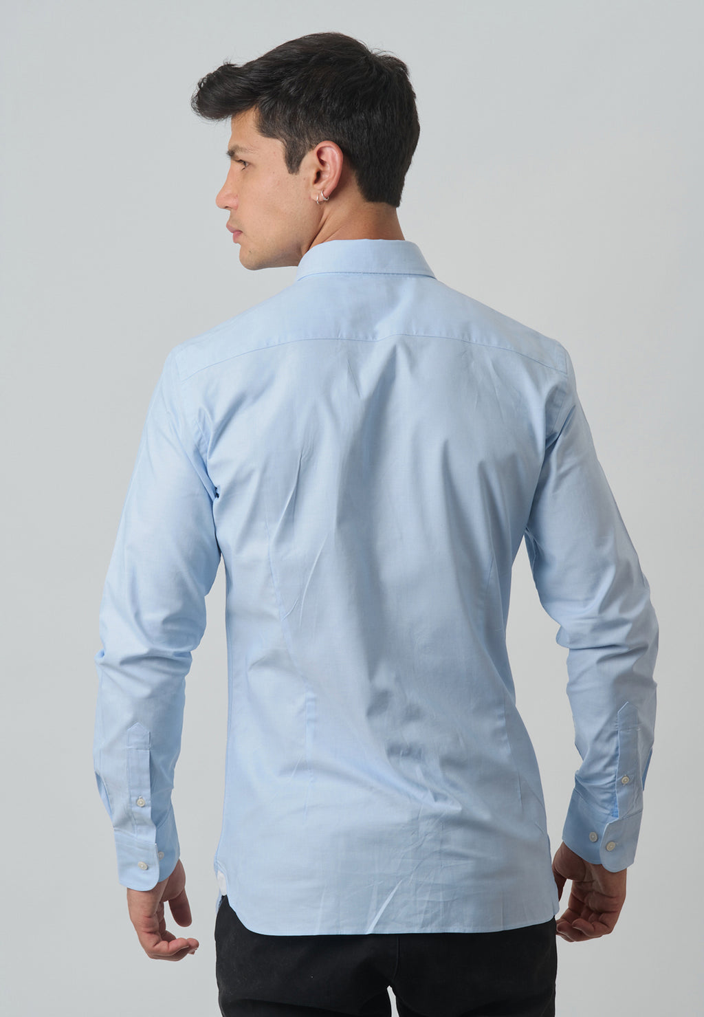 CAMISA HACKETT AZUL CIELO 100%ALGODON (HM309373-513)