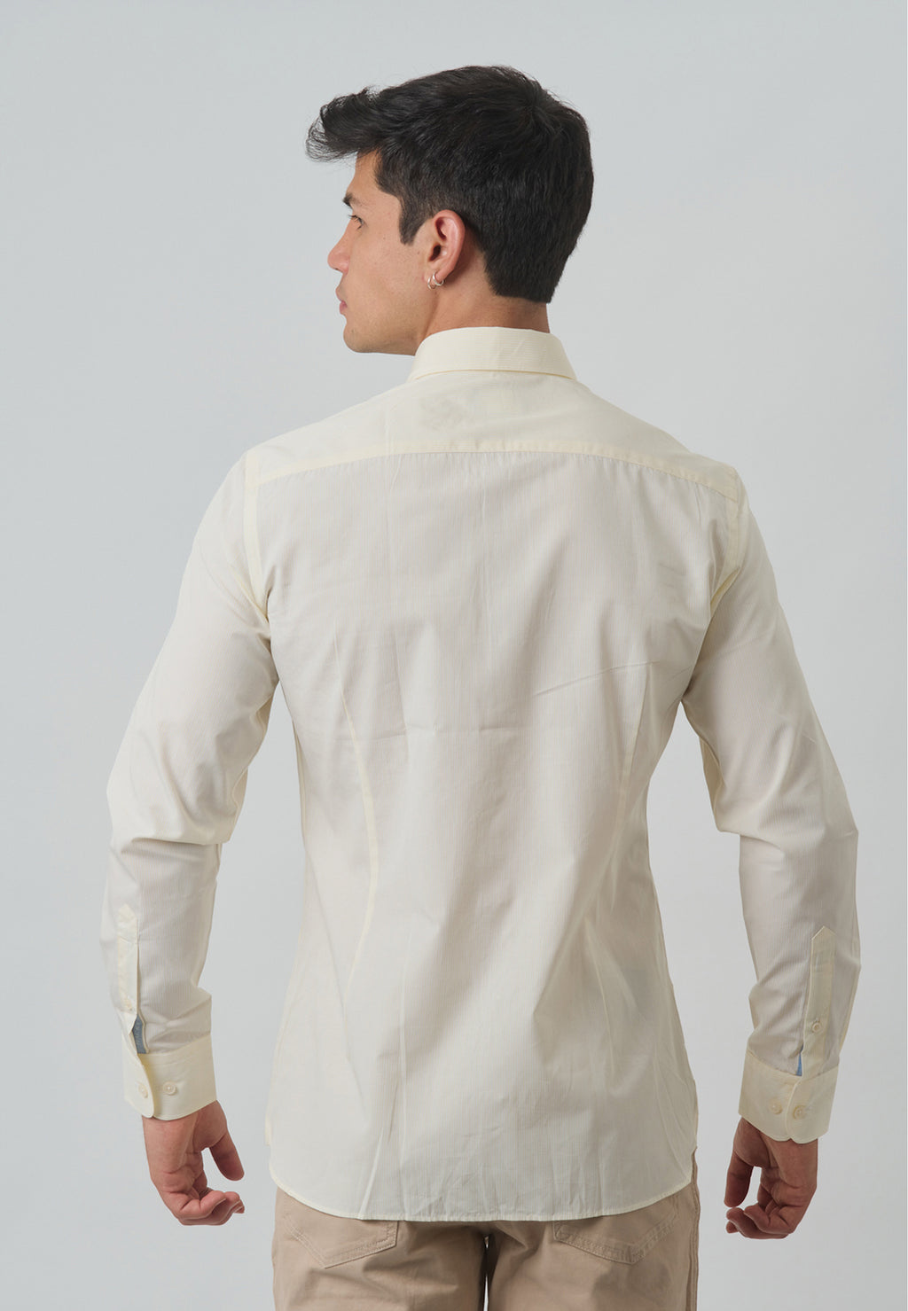 CAMISA HACKETT /AMARILLO 100% ALGODÓN (HM309376-8AH)