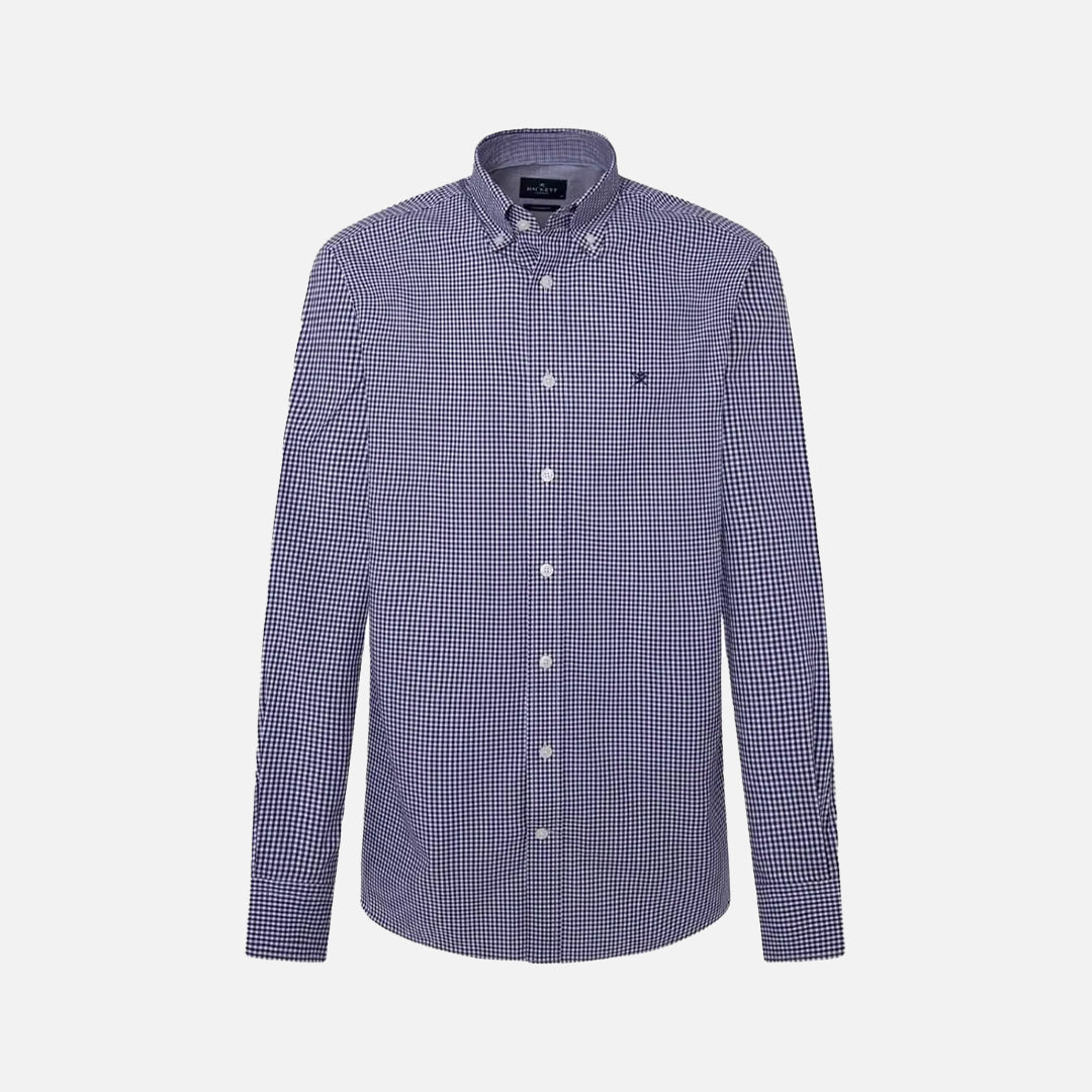 Camisa Cuadros Vichy Azul Oscuro H.L.